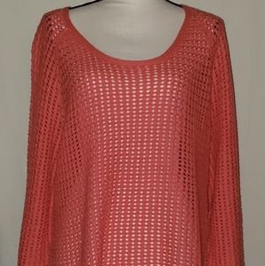 𝅺nwot Liz Claiborne Open Knit Cable Sweater